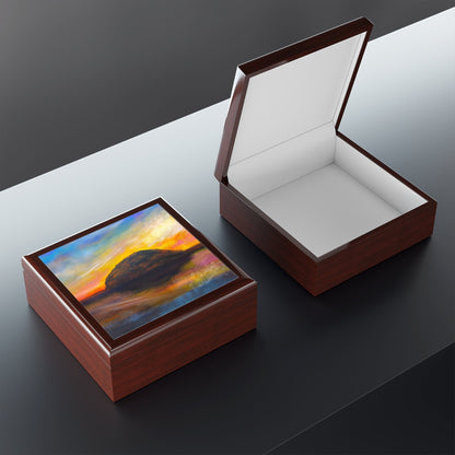 Ailsa Craig Dusk | Art Jewellery Box | Scotland