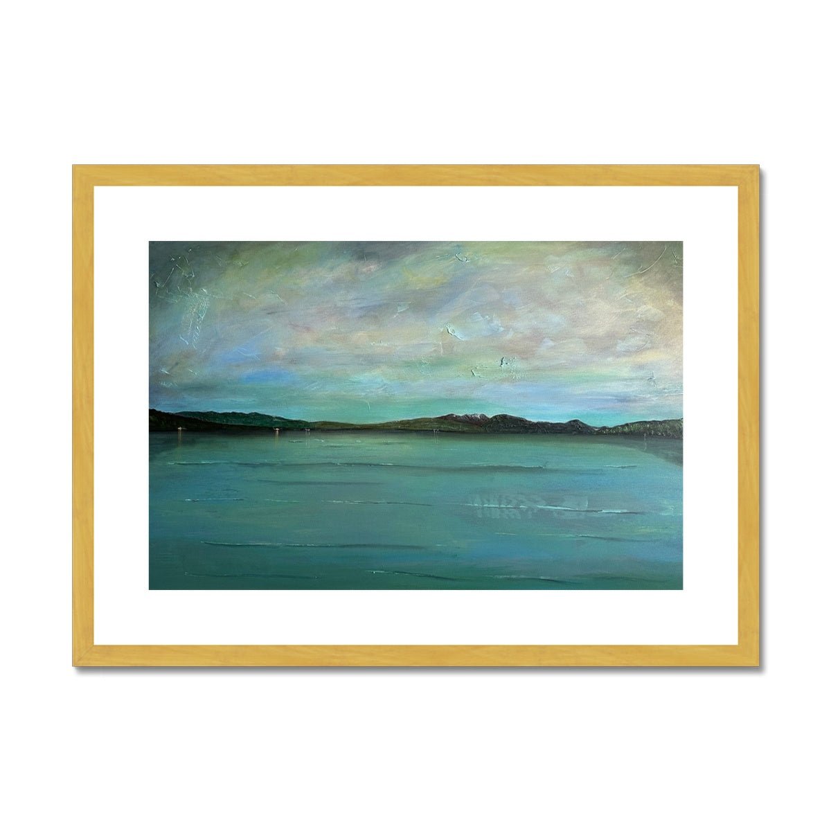 An Emerald Loch Lomond Painting | Antique Framed & Mounted Prints From Scotland