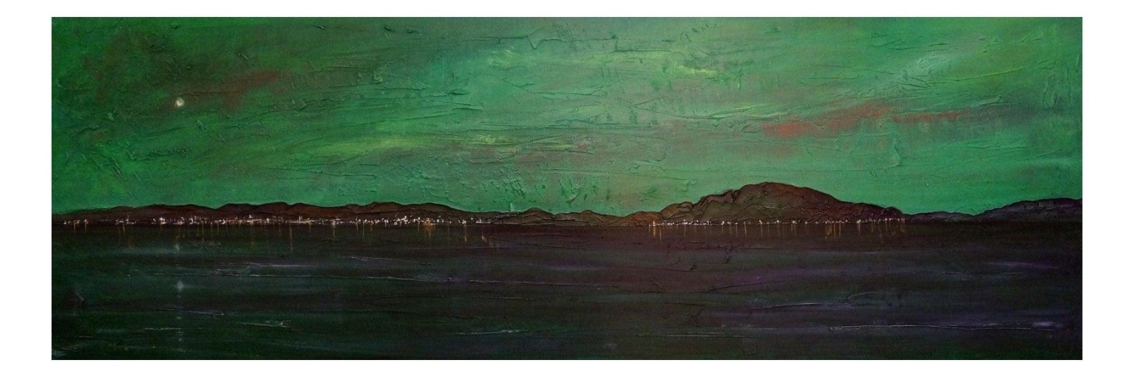 An Ethereal Clyde Night | Panoramic Painting & Art Prints from my River Clyde Art Gallery Collection