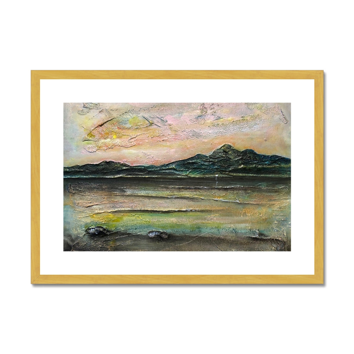 An Ethereal Loch Na Dal Skye Painting | Antique Framed & Mounted Prints From Scotland