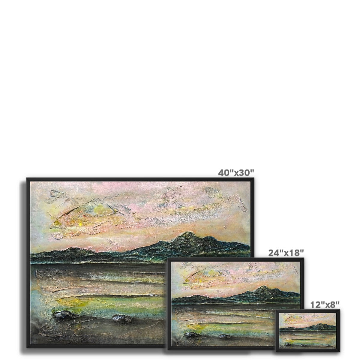 An Ethereal Loch Na Dal Skye Painting | Framed Canvas Prints From Scotland