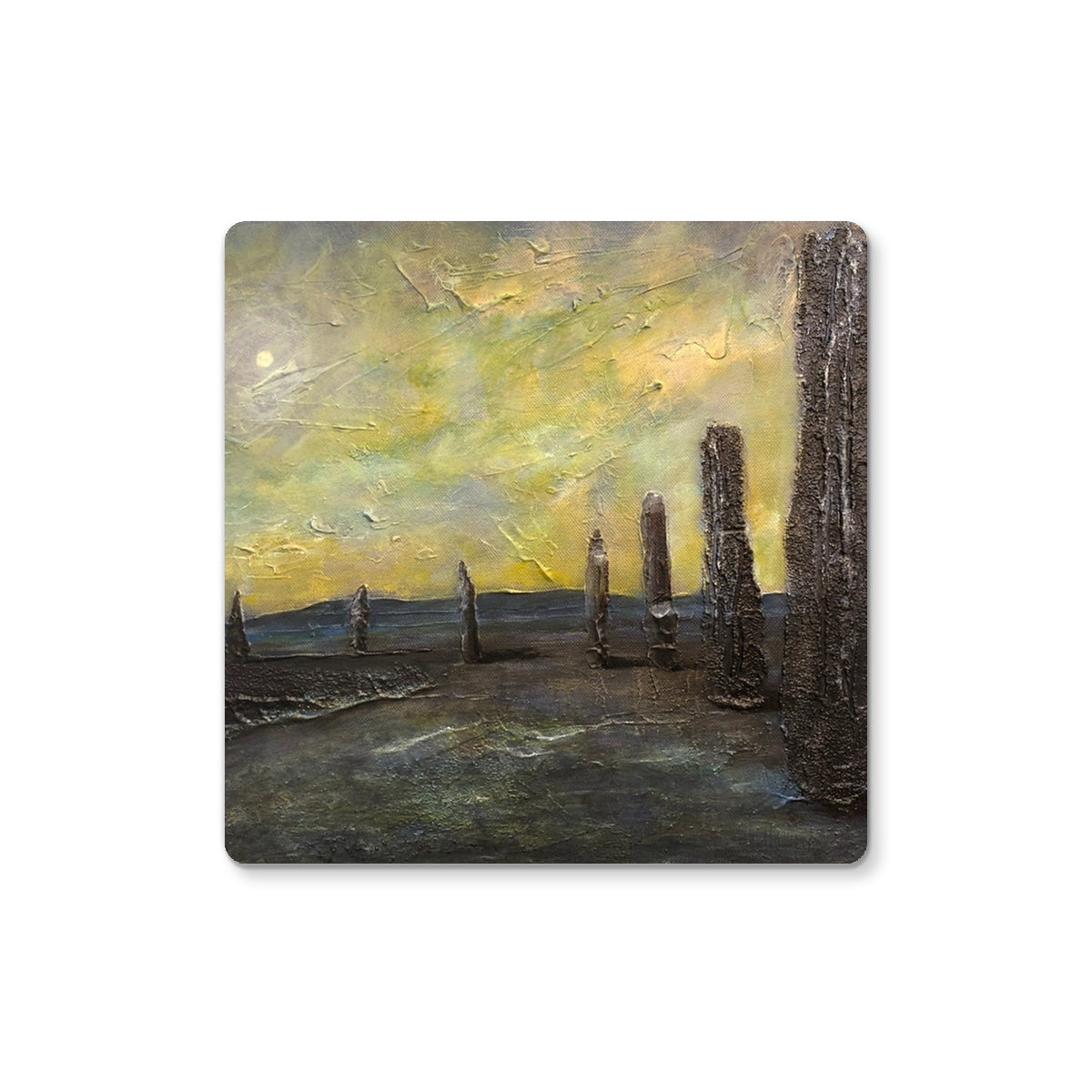 An Ethereal Ring Of Brodgar Art Gifts Coaster