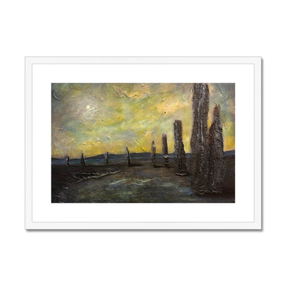 An Ethereal Ring Of Brodgar Orkney Painting | Framed &amp; Mounted Prints From Scotland