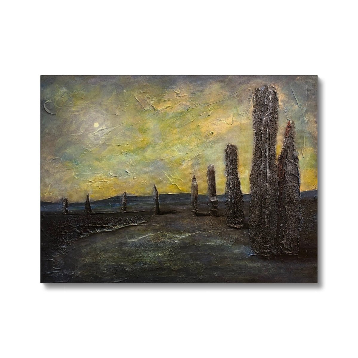 An Ethereal Ring Of Brodgar Orkney Painting | Canvas From Scotland