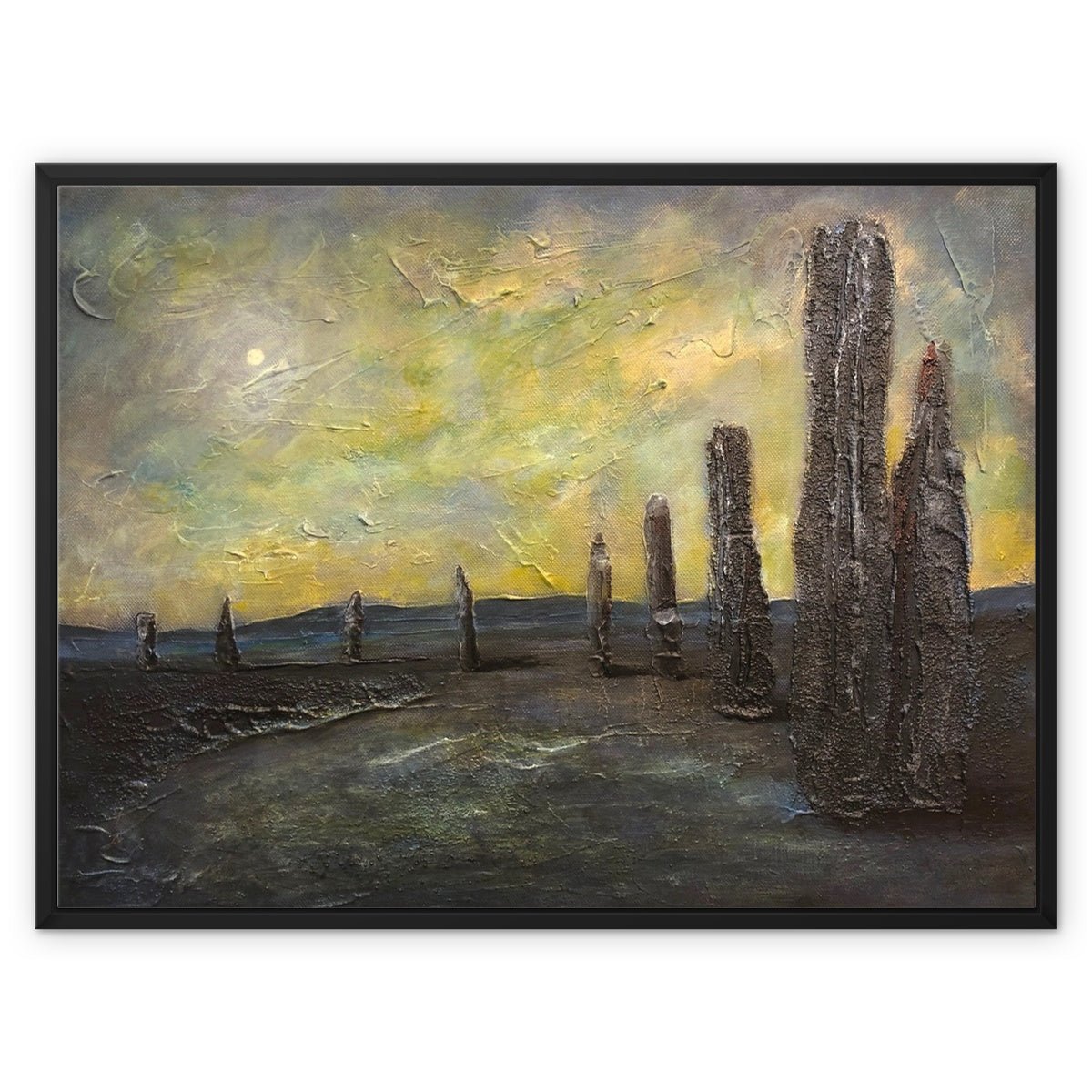 An Ethereal Ring Of Brodgar Orkney Painting | Framed Canvas Prints From Scotland