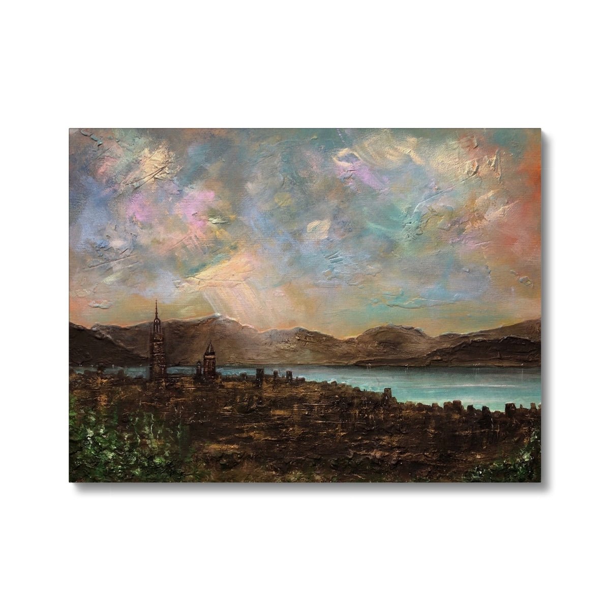 Angels Fingers Over Greenock Painting | Canvas Prints From Scotland