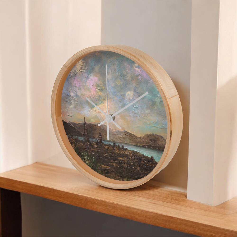 Angels Fingers Over Greenock | Wall Art Clock | Scotland