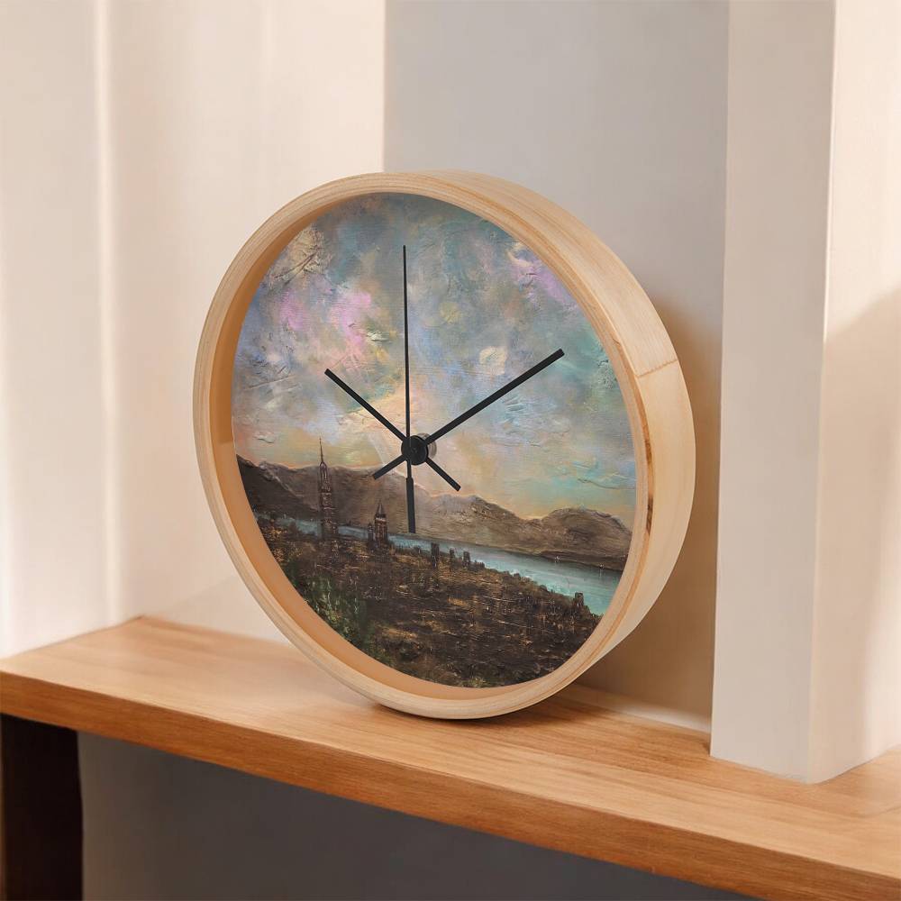 Angels Fingers Over Greenock | Wall Art Clock | Scotland