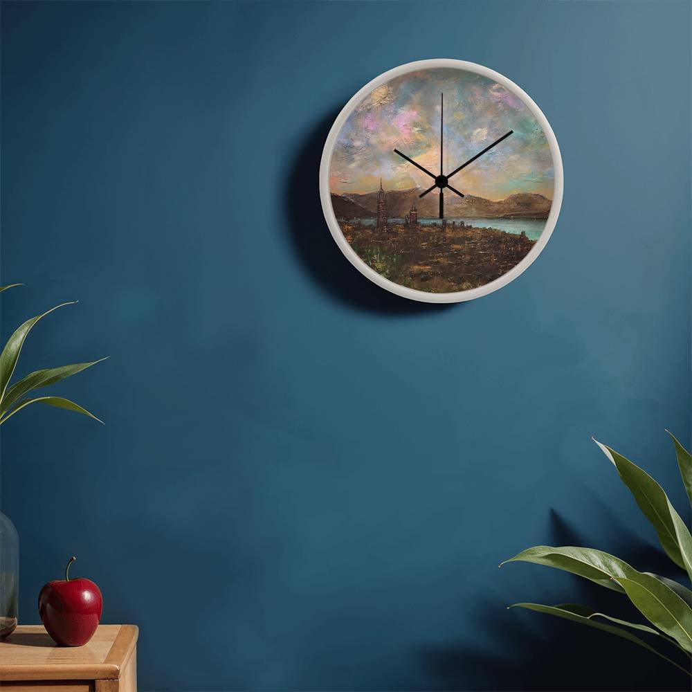 Angels Fingers Over Greenock | Wall Art Clock | Scotland