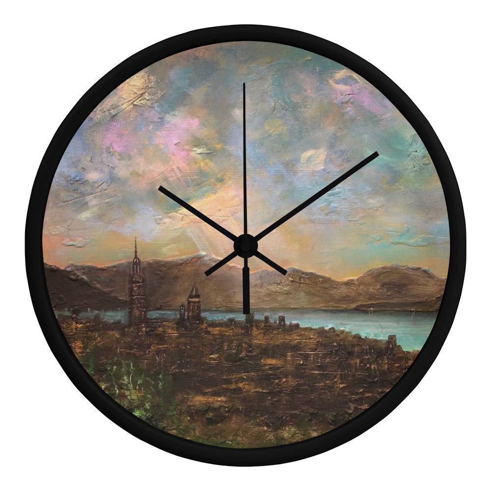 Angels Fingers Over Greenock | Wall Art Clock | Scotland