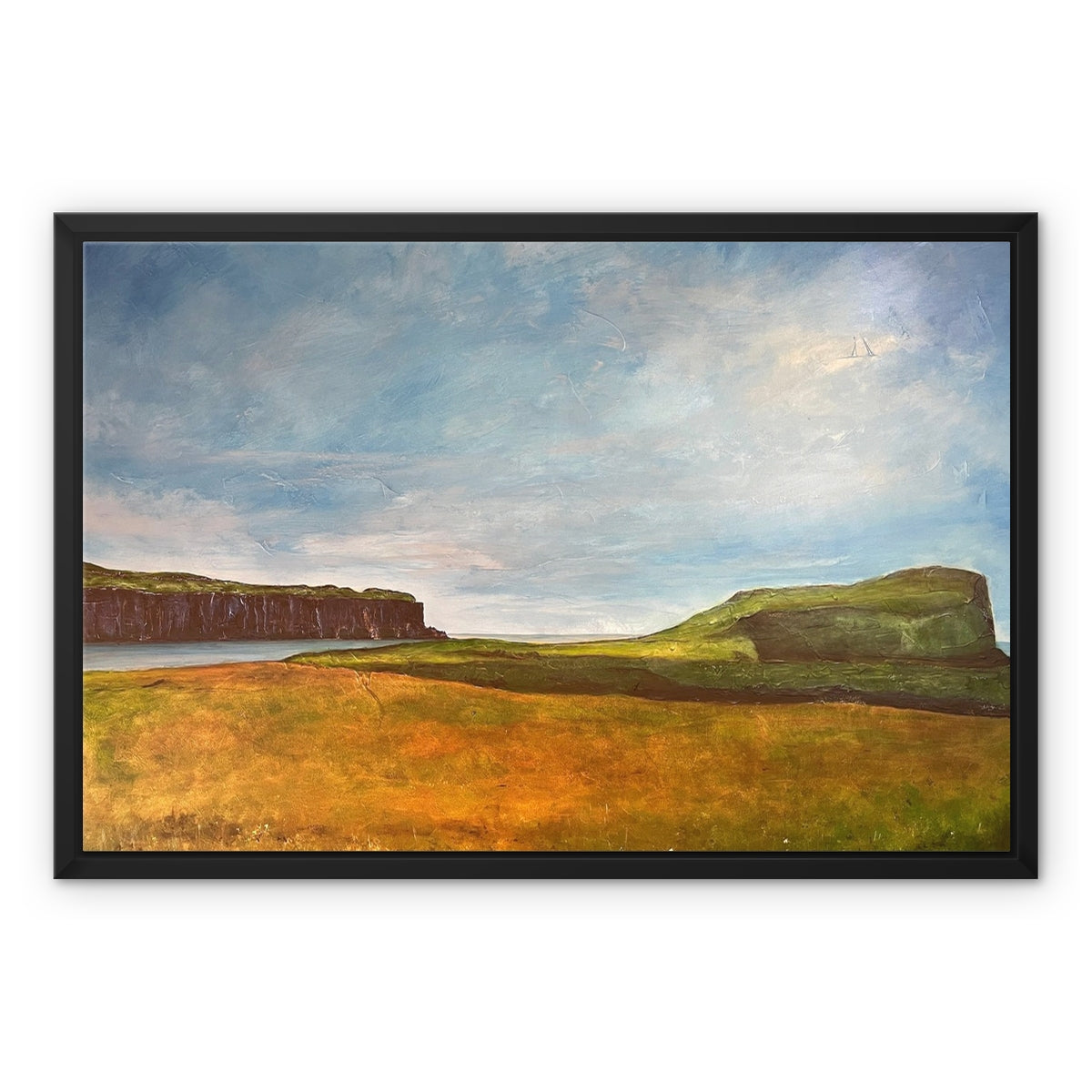 Approaching Oronsay Skye Painting | Framed Canvas Prints From Scotland