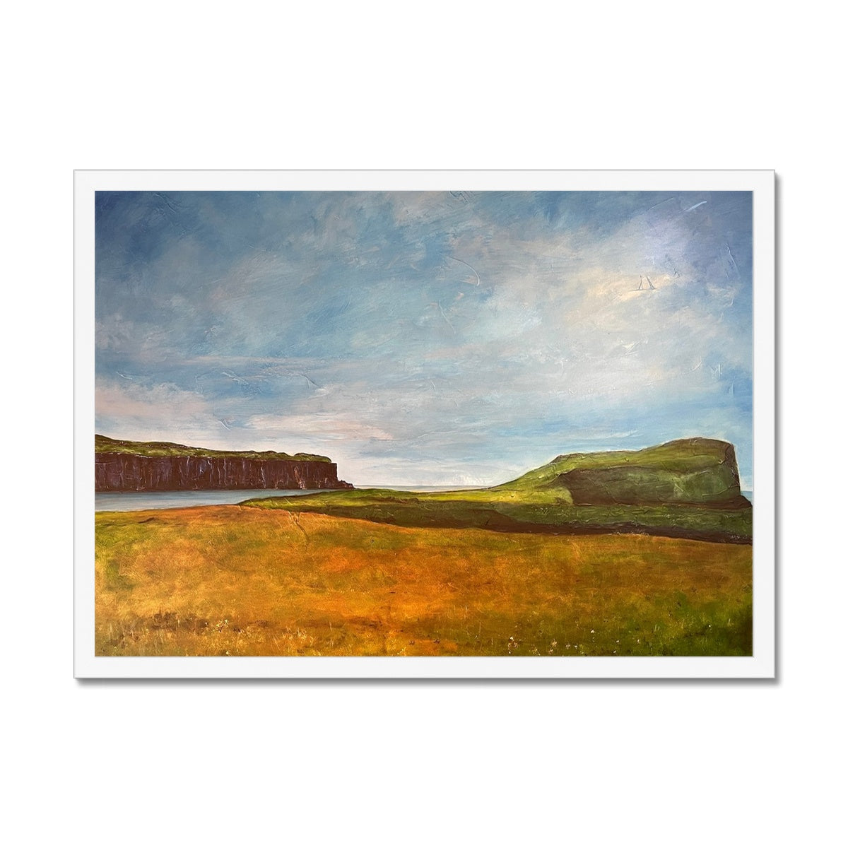 Approaching Oronsay Skye Painting | Framed Prints From Scotland