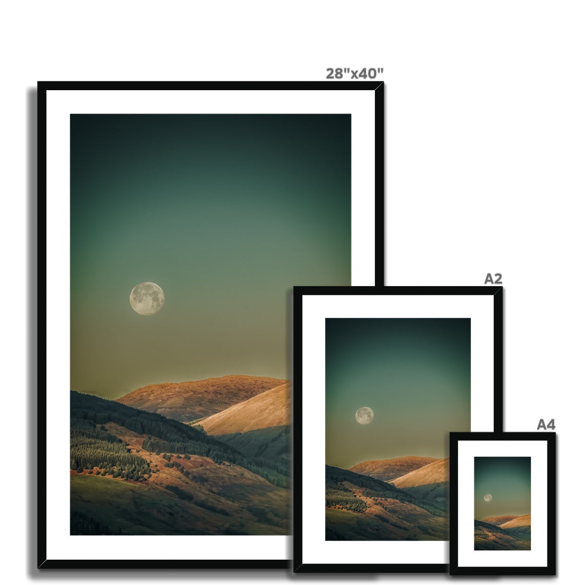 Argyll Moon Scottish Landscape Photography | Framed &amp; Mounted Prints From Scotland