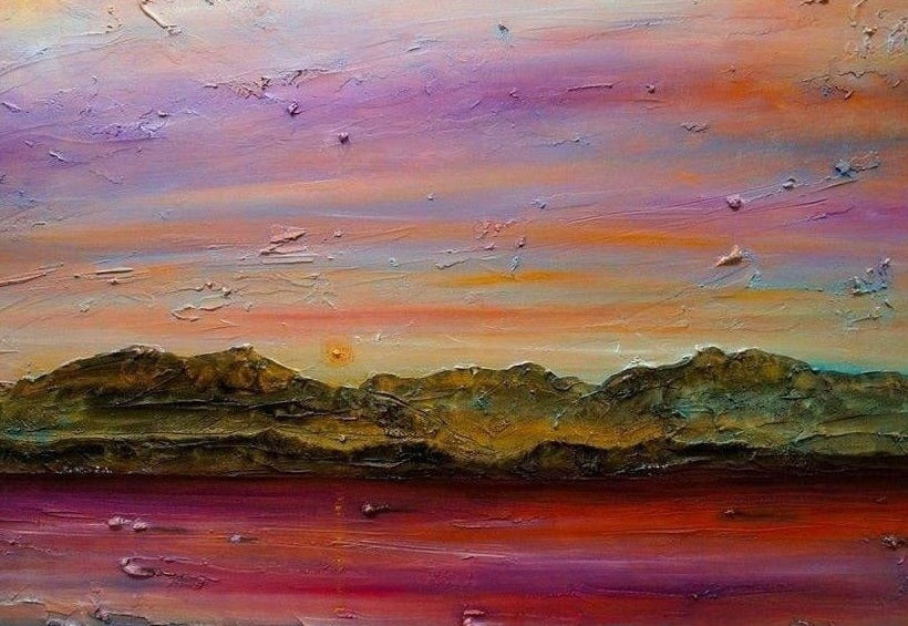 Arran Autumn Dusk Art Prints from my Arran Art Gallery Collection