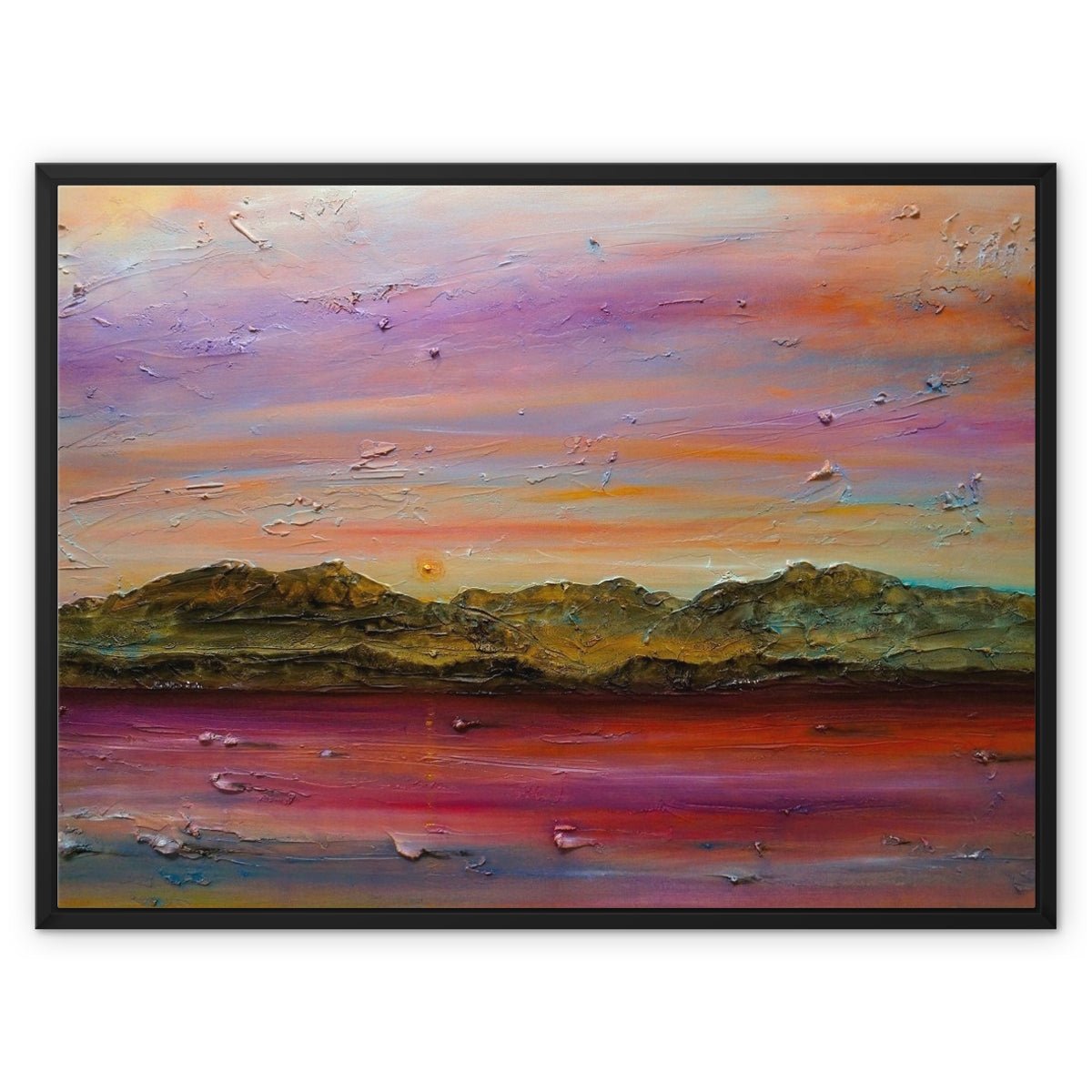 Arran Autumn Dusk Painting | Framed Canvas From Scotland