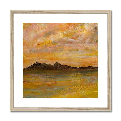 Arran Dusk Painting | Framed &amp; Mounted Prints From Scotland