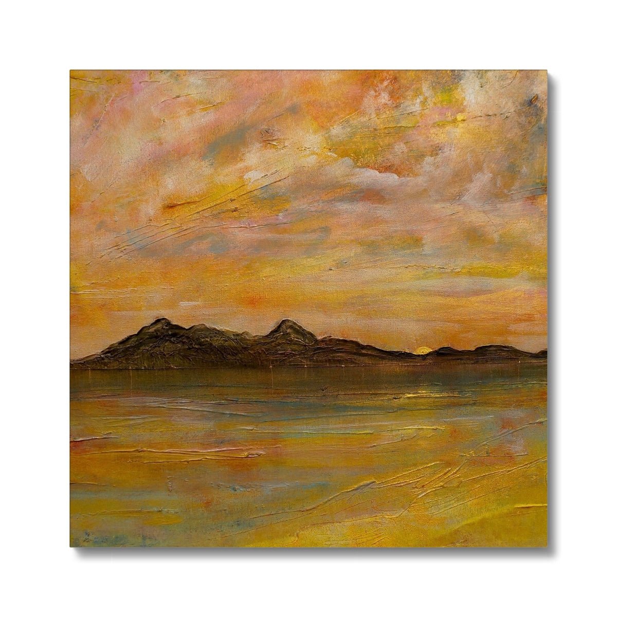 Arran Dusk Painting | Canvas From Scotland