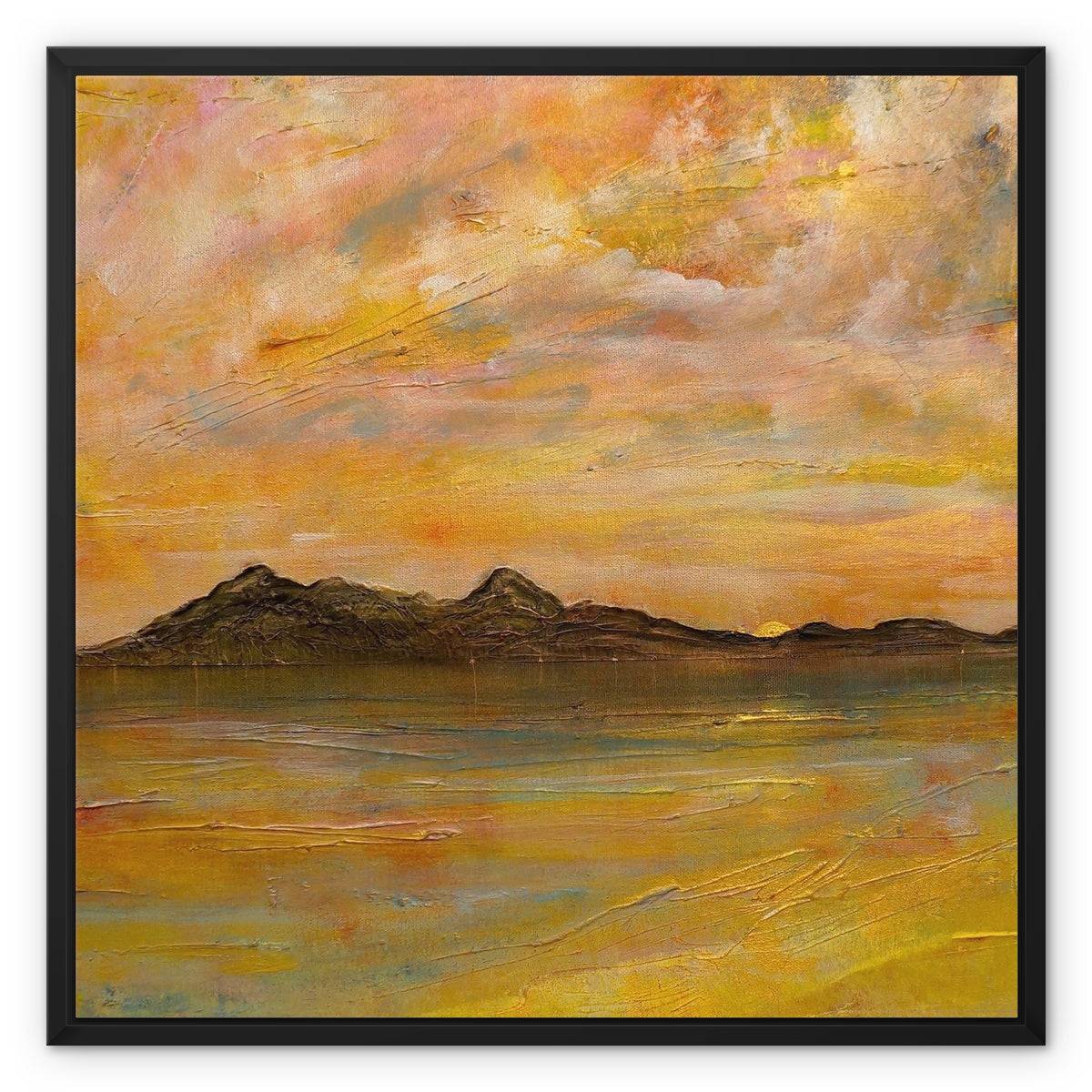 Arran Dusk Painting | Framed Canvas Prints From Scotland