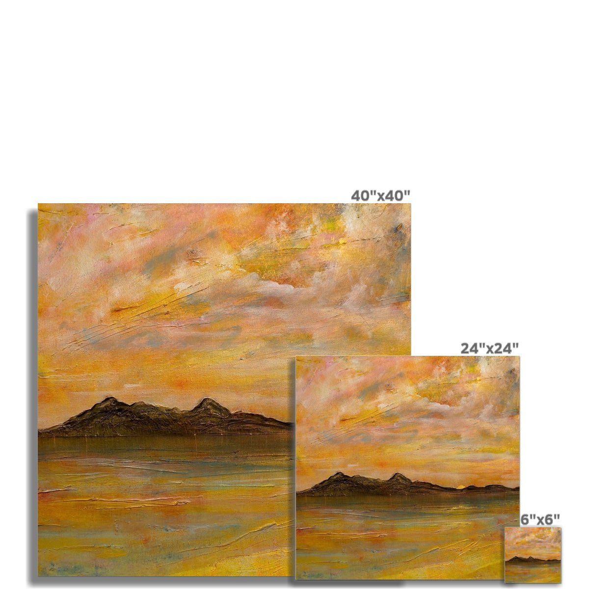 Arran Dusk Painting Scotland | Signed Scottish Fine Art Prints