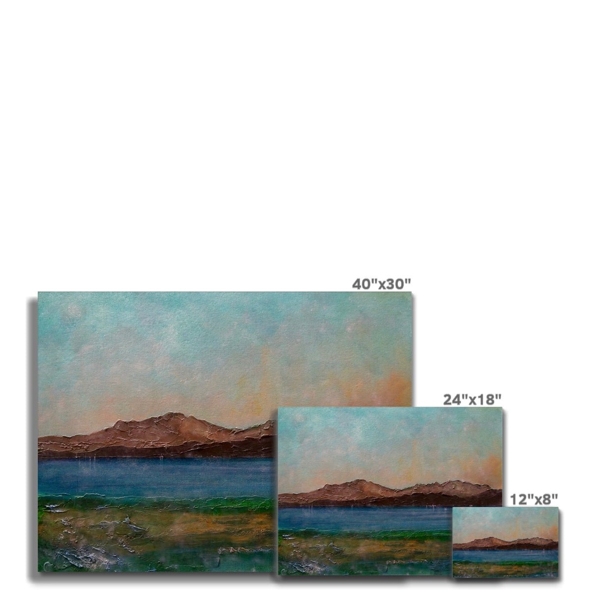 Arran From Scalpsie Bay Painting | Canvas From Scotland