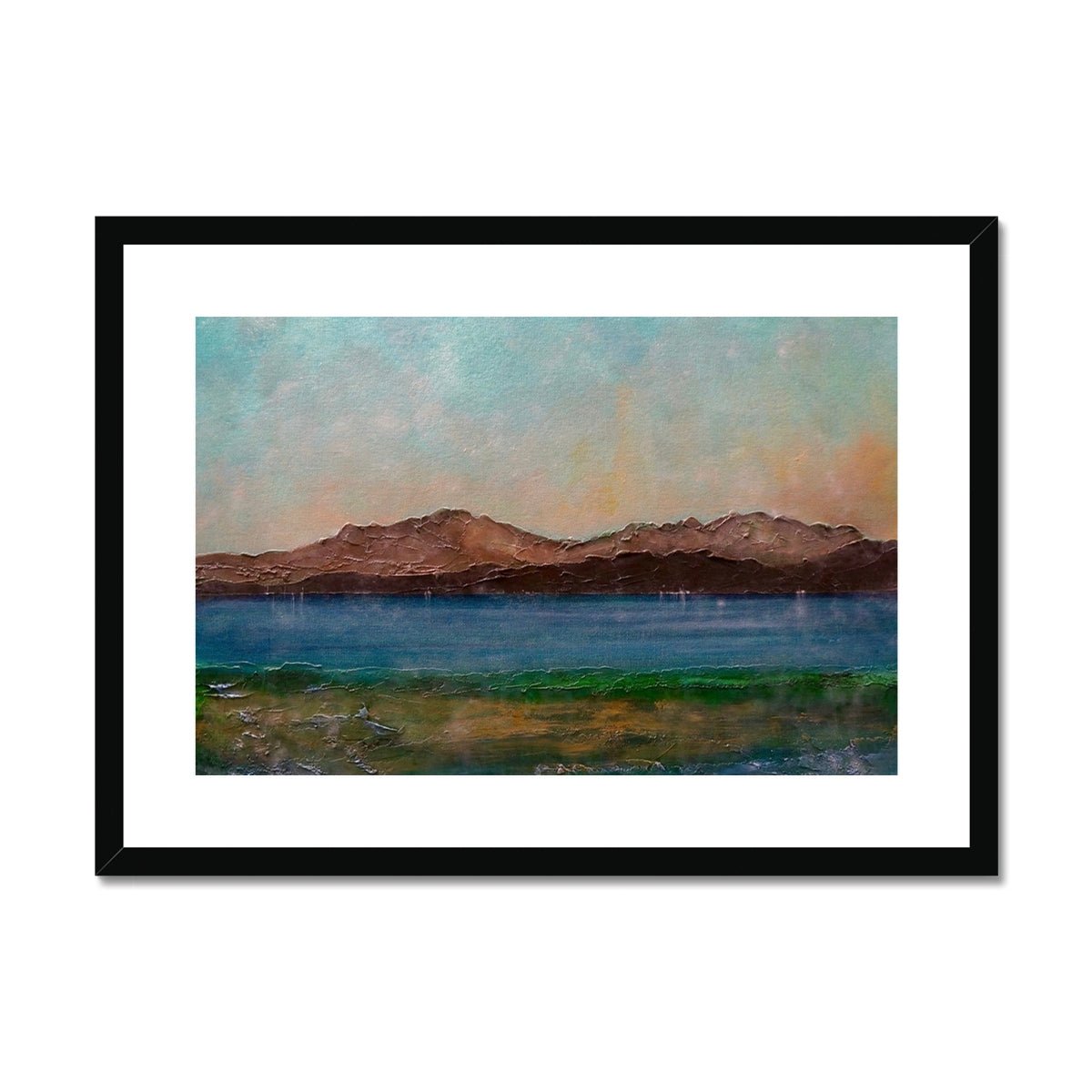 Arran From Scalpsie Bay Painting | Framed & Mounted Prints From Scotland