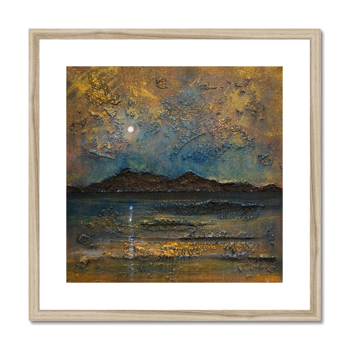 Arran Moonlight Painting | Framed & Mounted Prints From Scotland