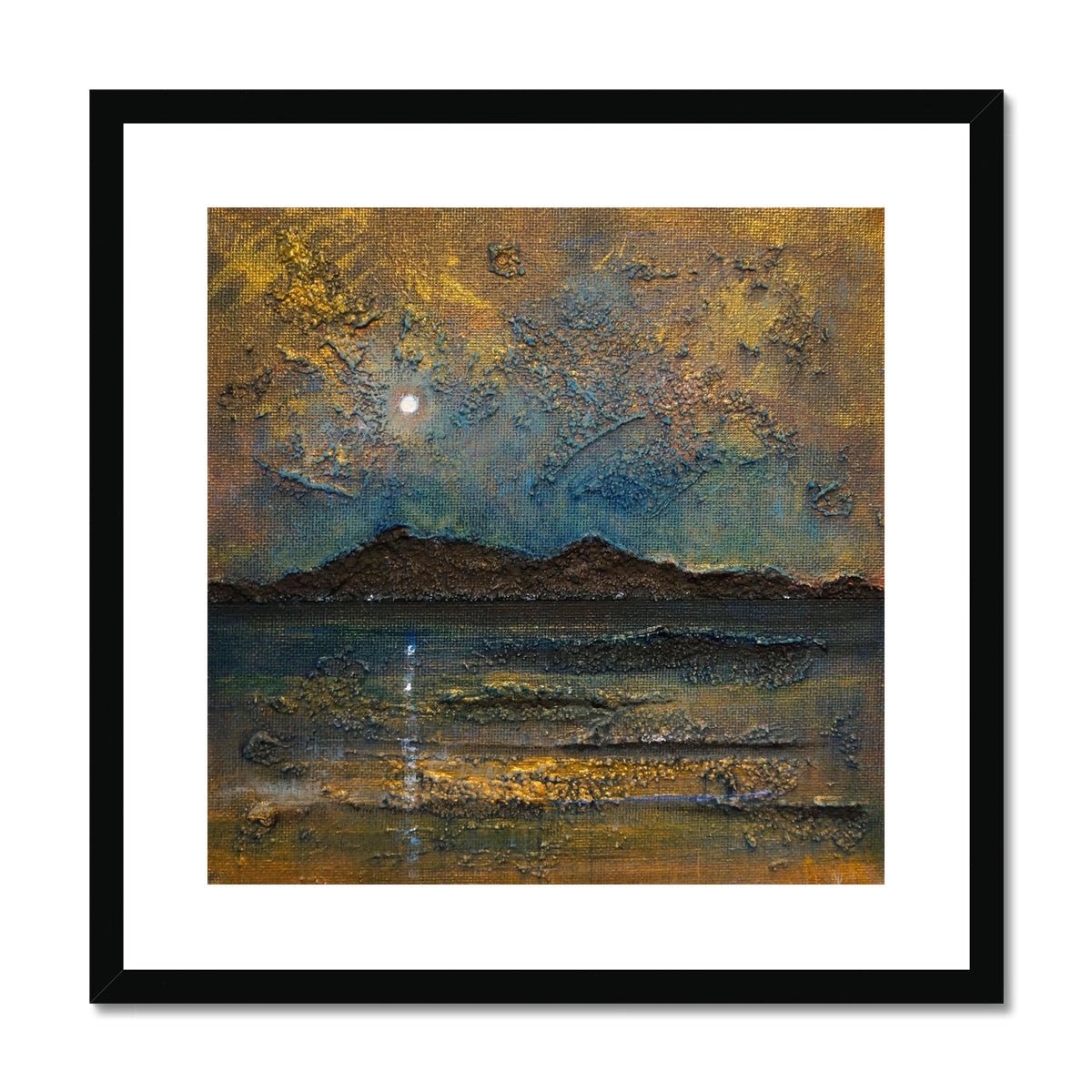 Arran Moonlight Painting | Framed & Mounted Prints From Scotland