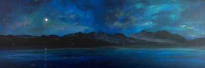 Arran Prussian Twilight Original Scottish Landscape Painting