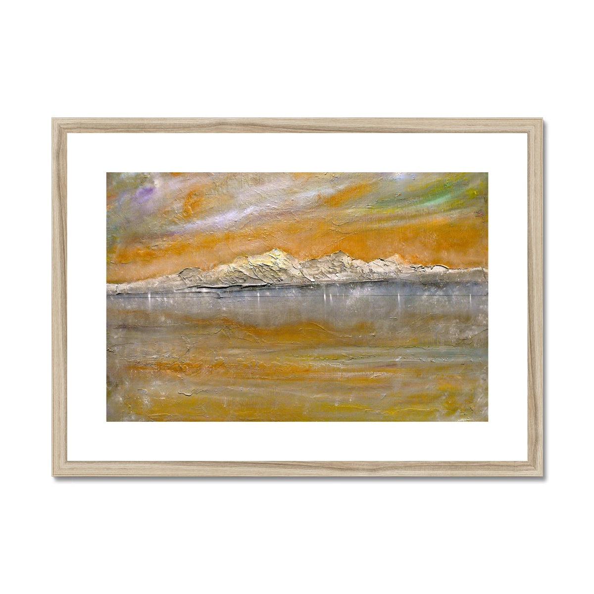 Arran Snow Painting | Framed &amp; Mounted Prints From Scotland