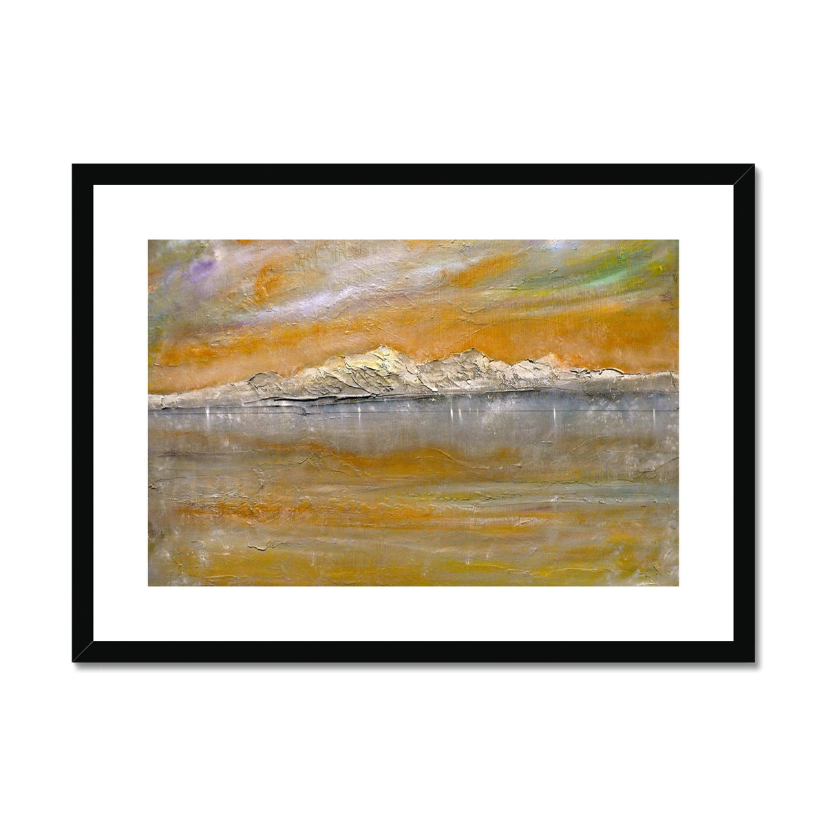 Arran Snow Painting | Framed &amp; Mounted Prints From Scotland