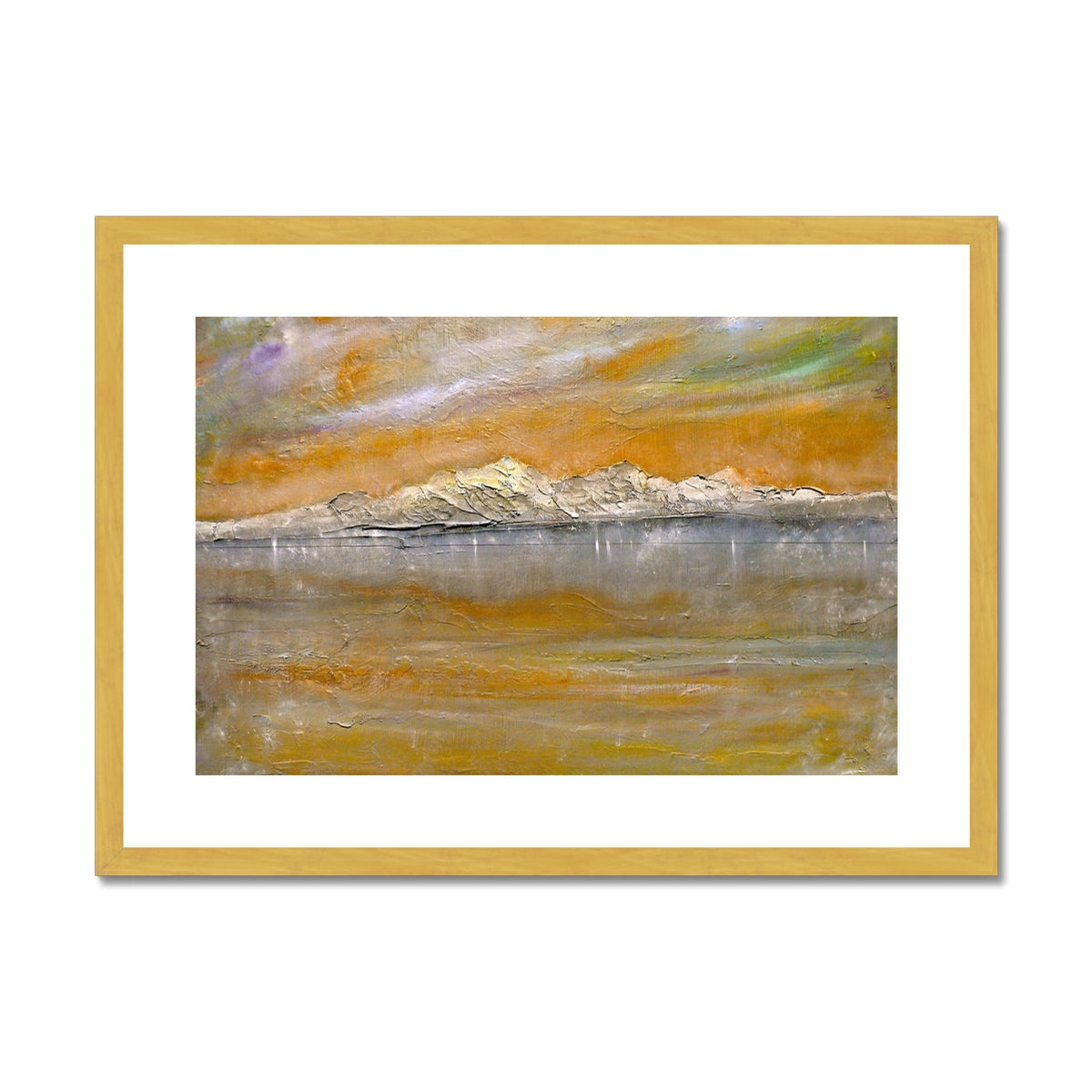 Arran Snow Painting | Antique Framed & Mounted Prints From Scotland