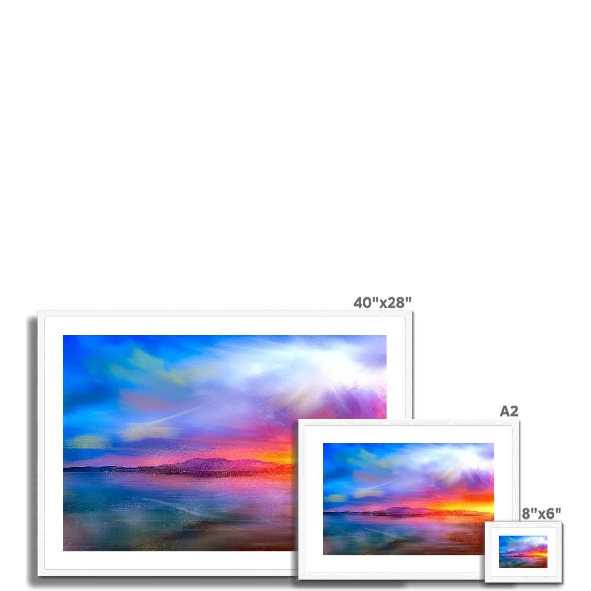 Arran Sunset Painting | Framed & Mounted Prints From Scotland