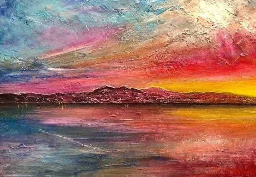 Arran Sunset ii Art Prints from my Arran Art Gallery Collection