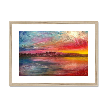 Arran Sunset ii Painting | Framed &amp; Mounted Prints From Scotland