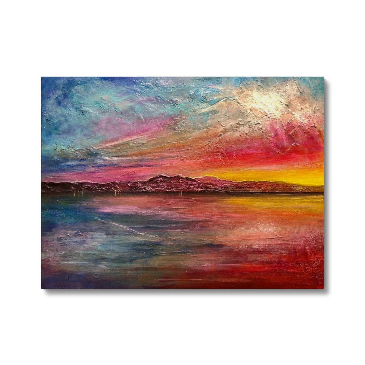 Arran Sunset ii Painting | Canvas From Scotland