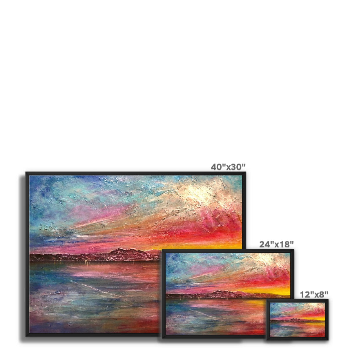 Arran Sunset ii Painting | Framed Canvas Prints From Scotland