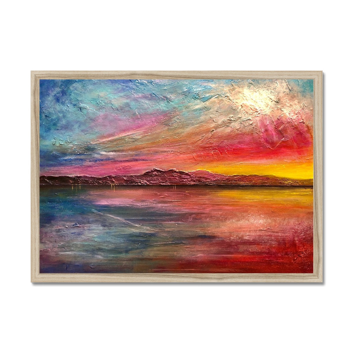 Arran Sunset ii Painting | Framed Prints From Scotland