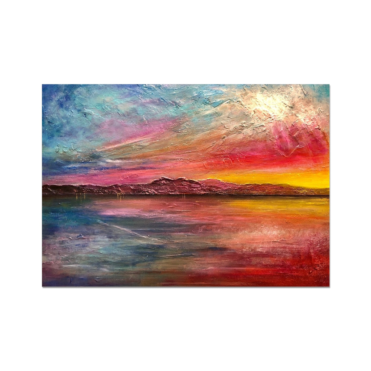 Arran Sunset ii Painting Scotland | Signed Scottish Fine Art Prints