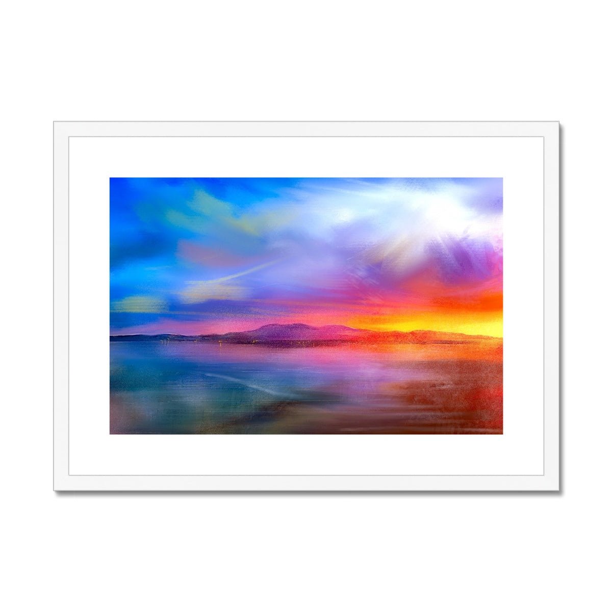 Arran Sunset Painting | Framed & Mounted Prints From Scotland