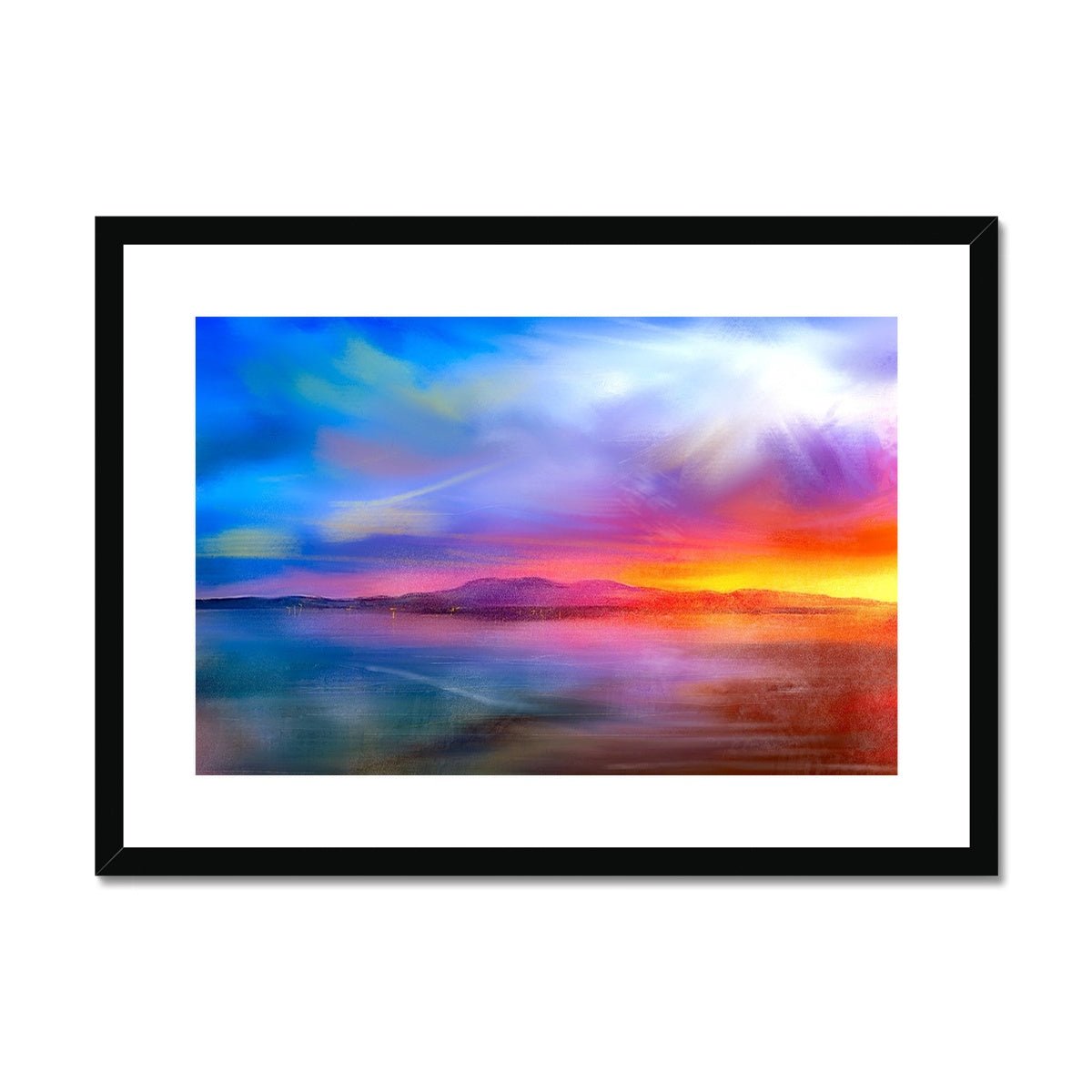 Arran Sunset Painting | Framed & Mounted Prints From Scotland