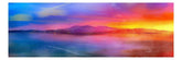 Arran Sunset | Panoramic Painting & Art Prints | Arran Art Gallery | Paintings, Prints, Homeware and Art Gifts From Scotland By Scottish Artist Kevin Hunter