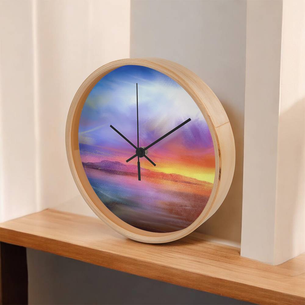 Arran Sunset | Wall Art Clock | Scotland