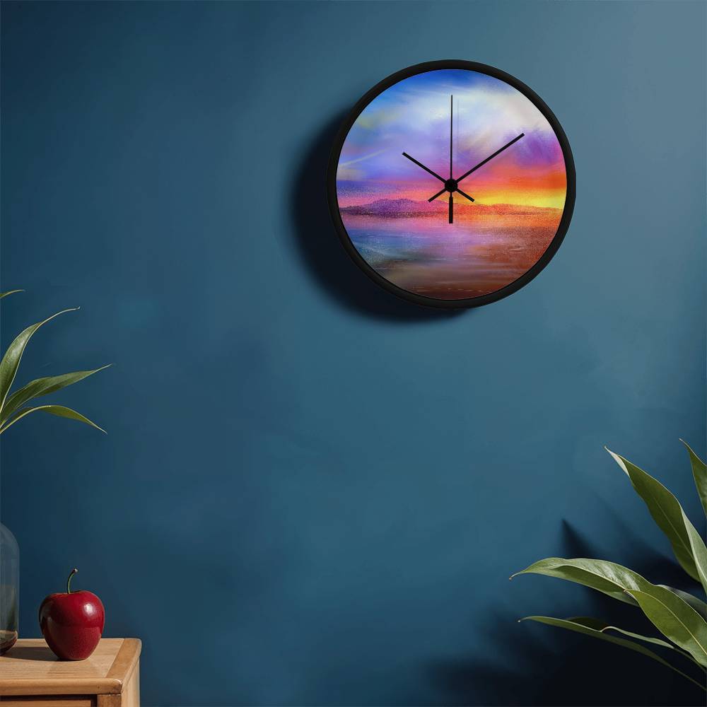 Arran Sunset | Wall Art Clock | Scotland