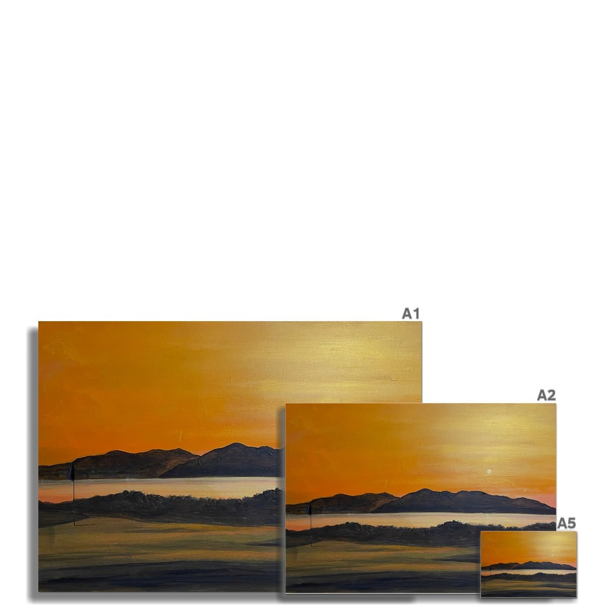 Arran & The 5th Green Royal Troon Golf Course Prints