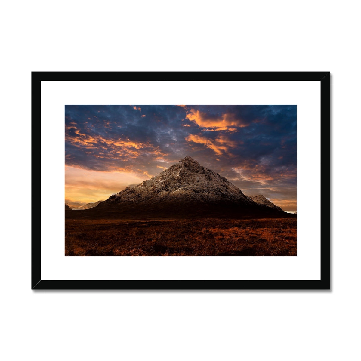 Buachaille Etive Mor Dusk Glencoe Scottish Landscape Photography | Framed & Mounted Prints From Scotlands From Scotland