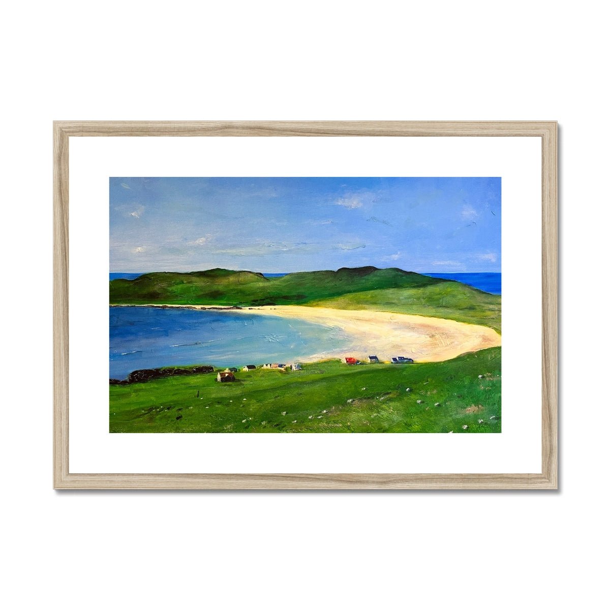 Balephuil Beach Tiree Painting | Framed &amp; Mounted Prints From Scotland