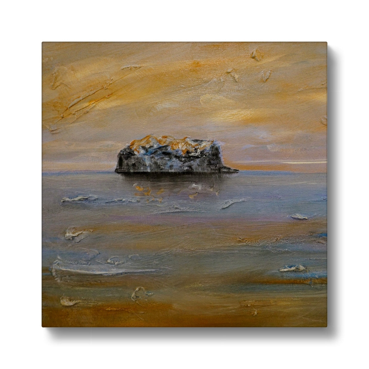 Bass Rock Dawn Art Eco Canvas-Edinburgh & Glasgow Art Gallery