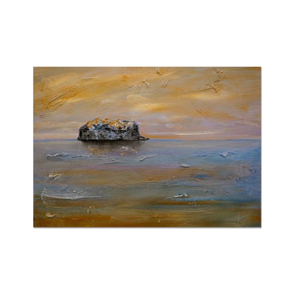 Bass Rock Dawn Painting | Fine Art Prints From Scotland