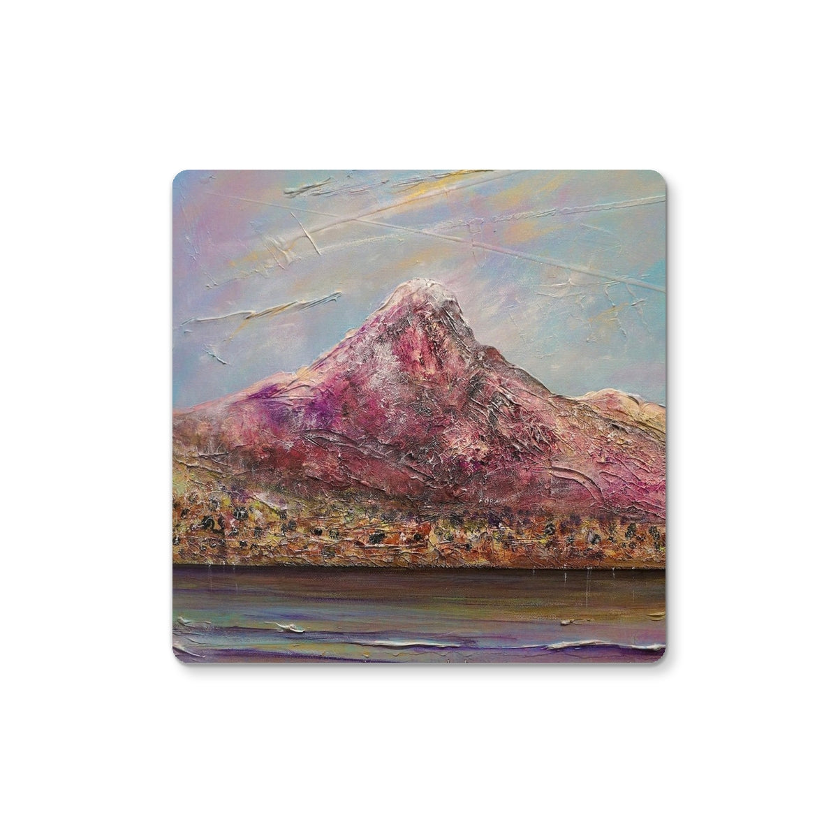 Ben Lomond | Scottish Art Gifts | Coaster | Scottish Lochs &amp; Mountains Art Gallery | Paintings, Prints, Homeware and Art Gifts From Scotland By Scottish Artist Kevin Hunter