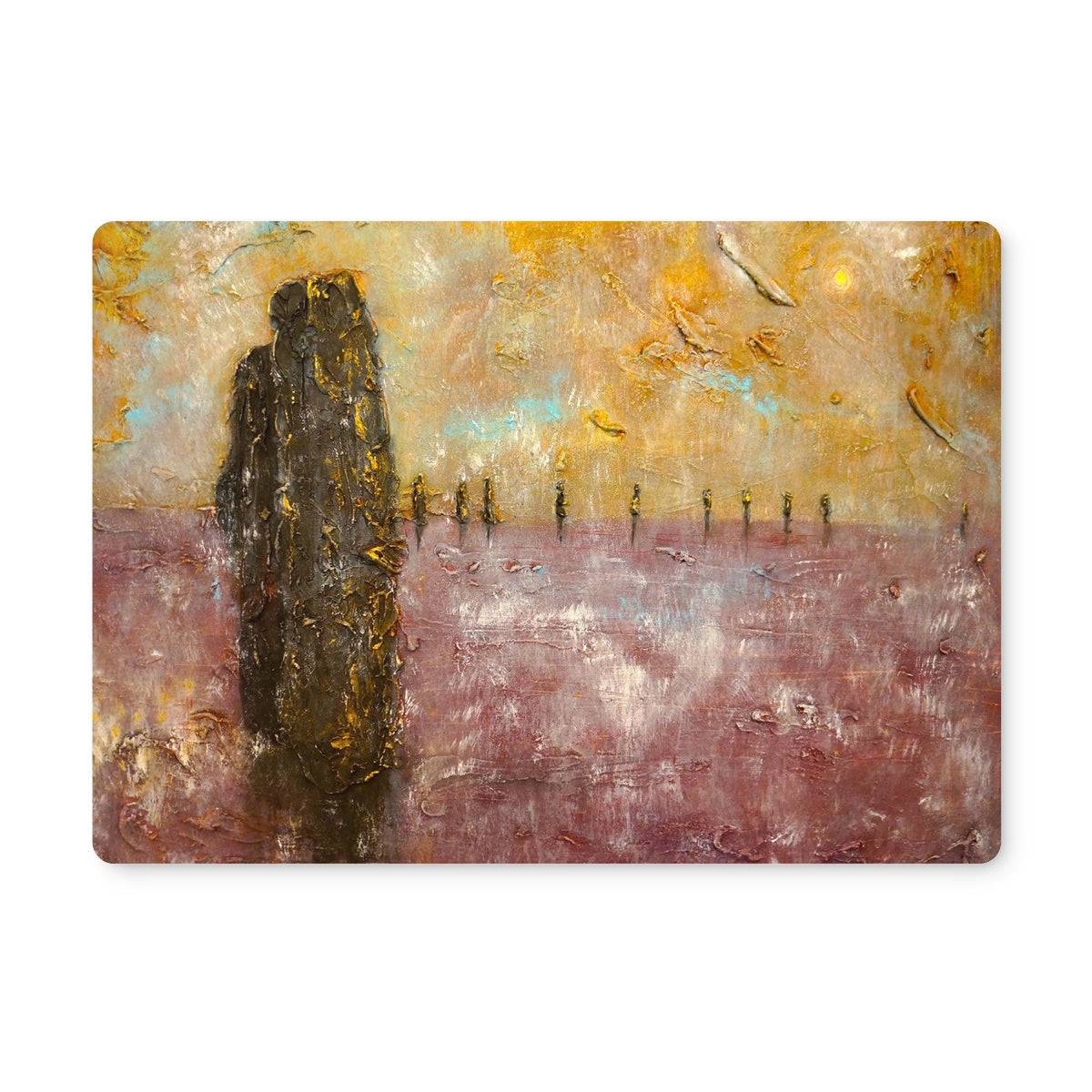 Bordgar Mist Orkney Art Gifts Placemat-Placemats-Orkney Art Gallery-Single Placemat-Paintings, Prints, Homeware, Art Gifts From Scotland By Scottish Artist Kevin Hunter